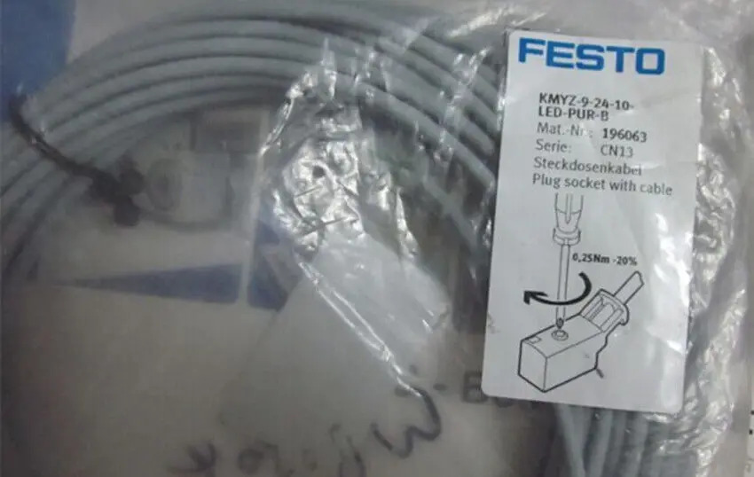 FESTO KMYZ-9-24-10-LED-PUR-B 196063 연결 케이블 신