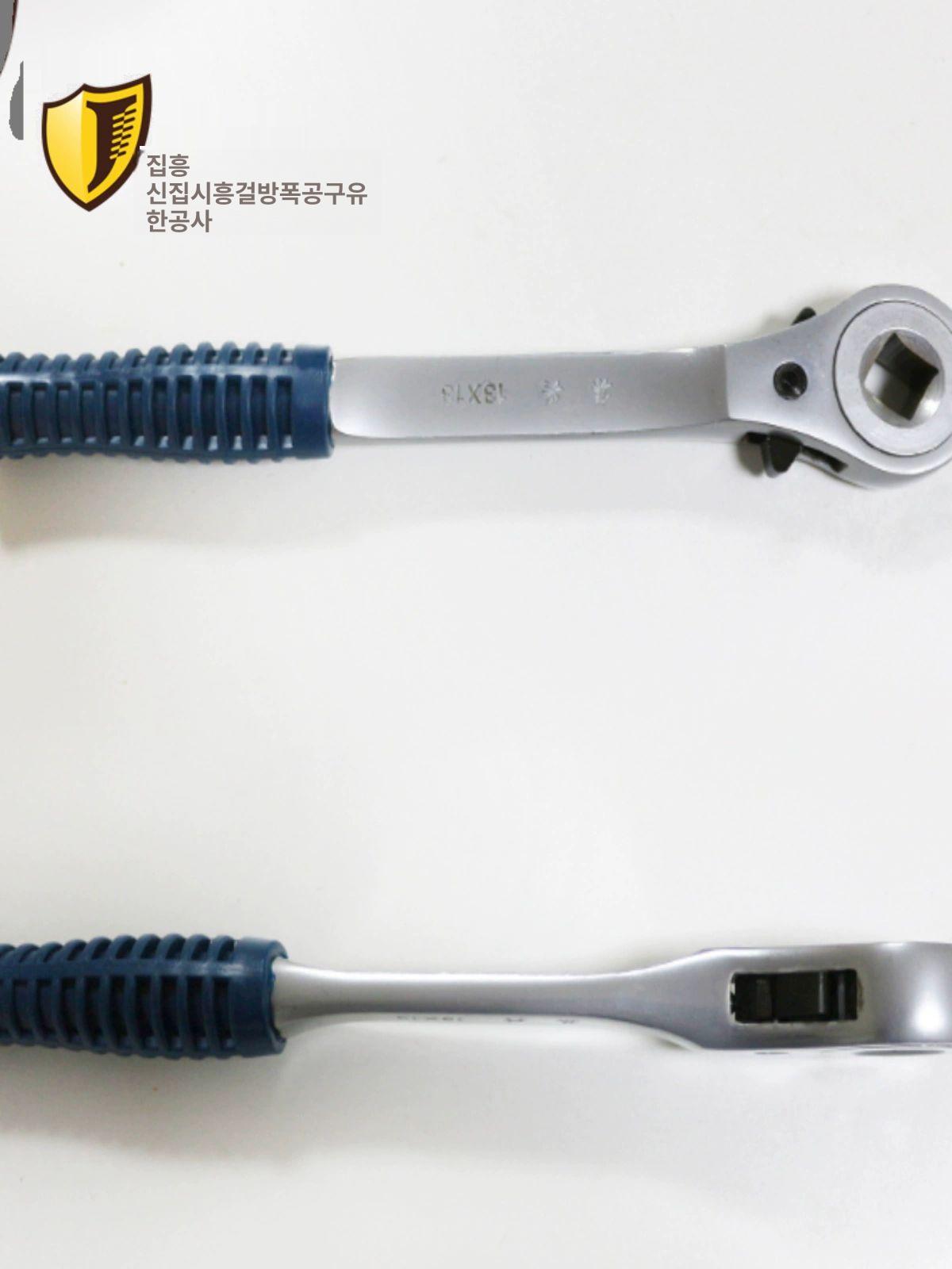 양방향 라쳇렌치 휴대용 도구 엄지휠 수공구 핑거 헤드 정비 핸들 호환 다기능 작업 - 상세 이미지 2