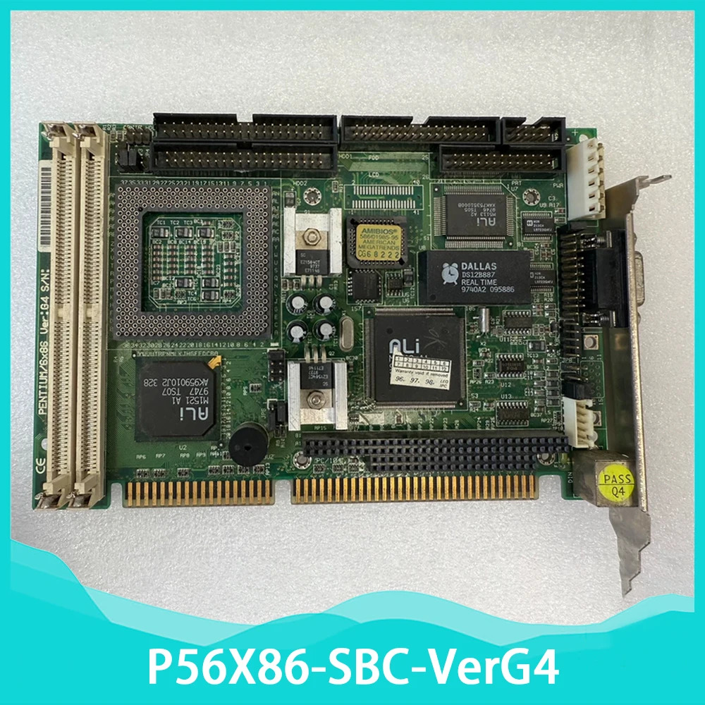 E7755 ISA 세미 롱 카드 산업마더보드 P56X86-SBC-VerG4-100 PIA-460-3