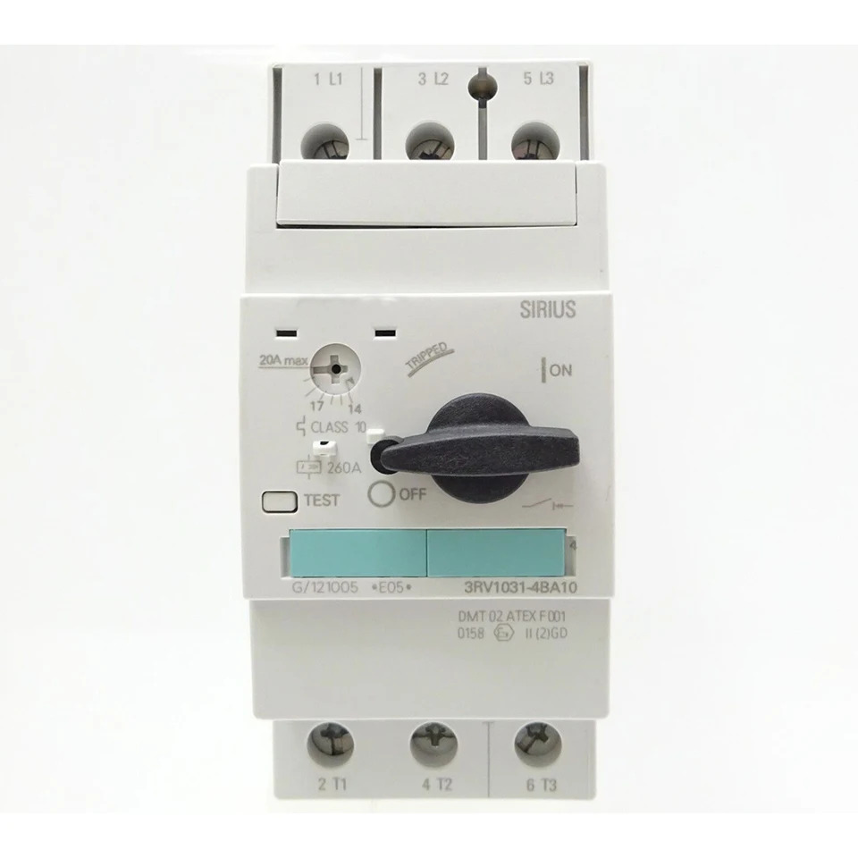 오리지널 모터 보호 회로차단기 3RV1031-4BA10 14-20V 4EA10 22-32A 4FA10 28-40A 4GA10 36-45A 4HA10 40-50A