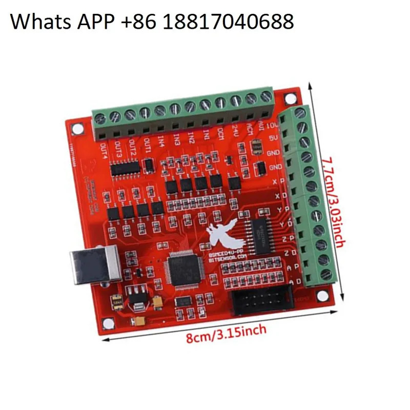 MACH3 4 축 100KHz USB 스텝 모션 컨트롤러 카드 수치 제어 보드