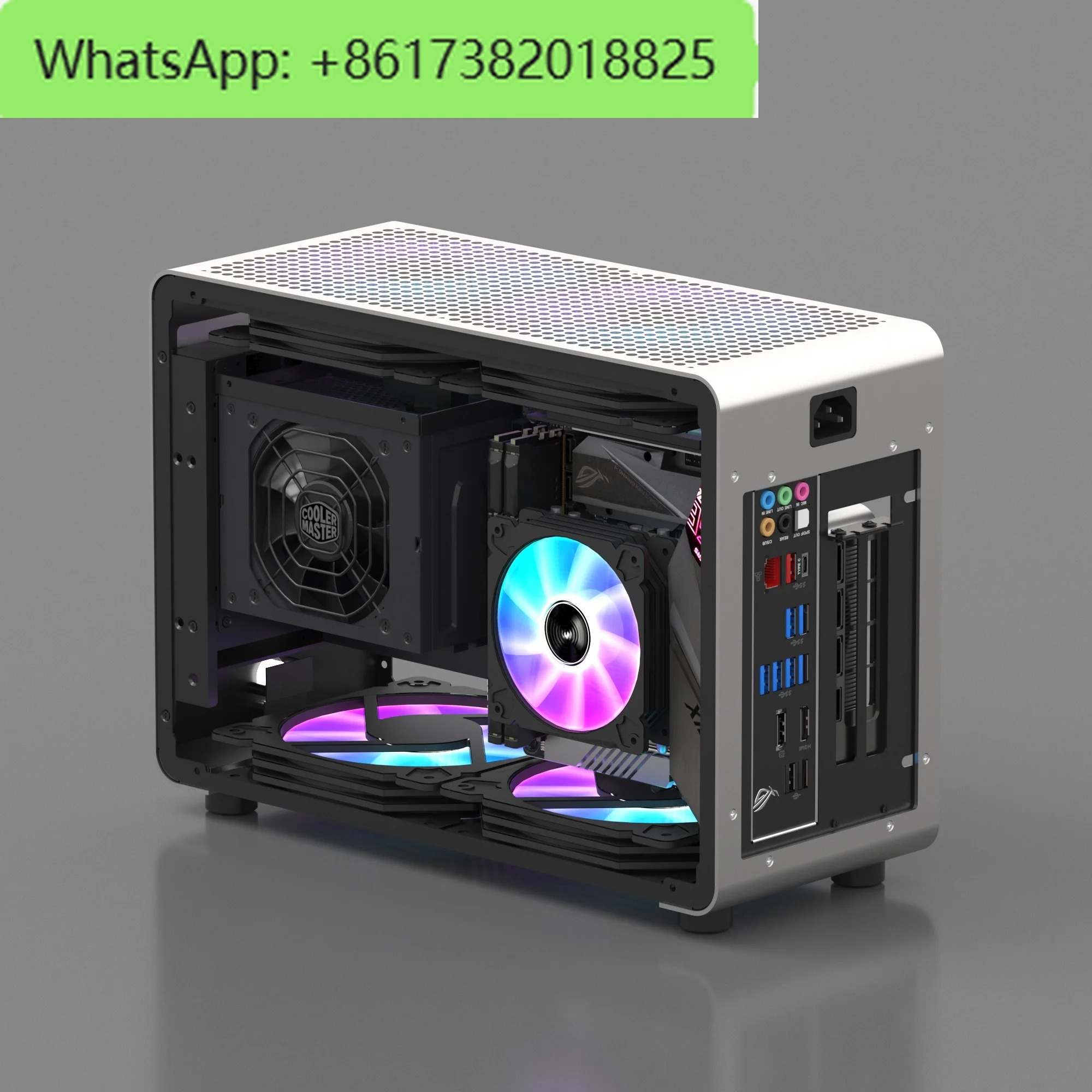 GEEEK G1 pro 알루미늄 합금A4 sfx240 수냉식 ITX 투명 섀시