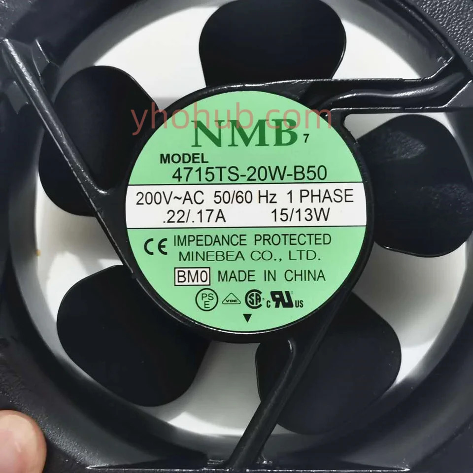 NMB-MAT 4715TS-20W-B50 BM0 AC 200V 17W mm 2핀 서버 냉각팬