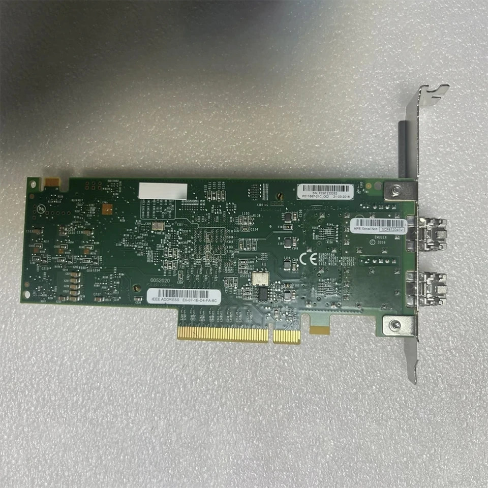듀얼 포트 FC HBA 카드 H-P 870002-001 Q0L14A SN1200E 16G 2P