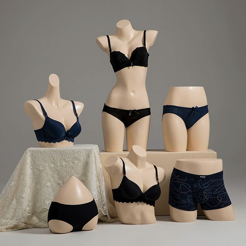 여성 토루소 마네킹 상반신 디스플레이 하프 모델 사이즈 피팅 사각 매장용 진열 - 상품 이미지