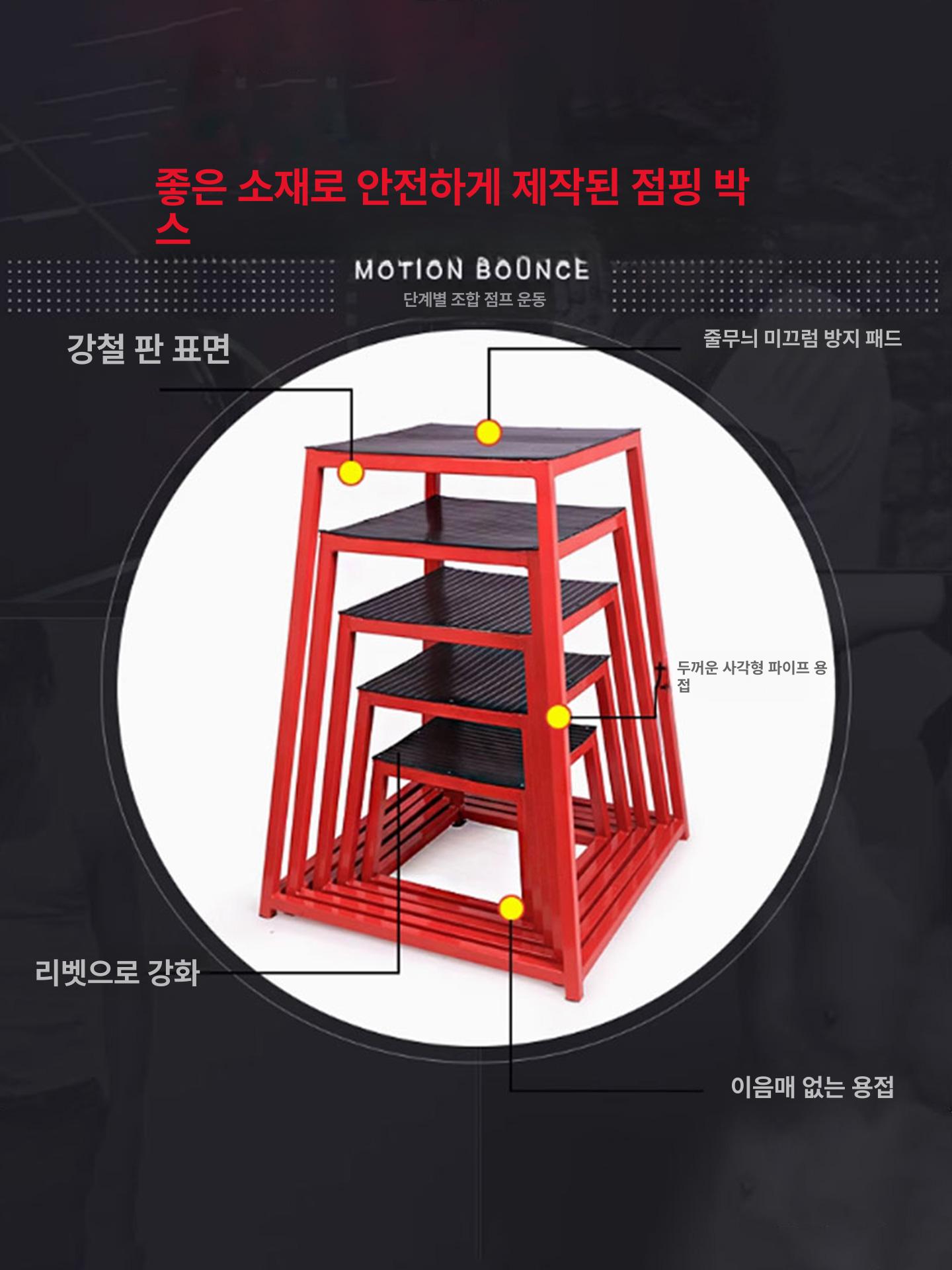 크로스핏 스텝박스 훈련 런지 스탭박스 점프운동 플라이오매트릭 계단운동 체중 근력 - 상세 이미지 3