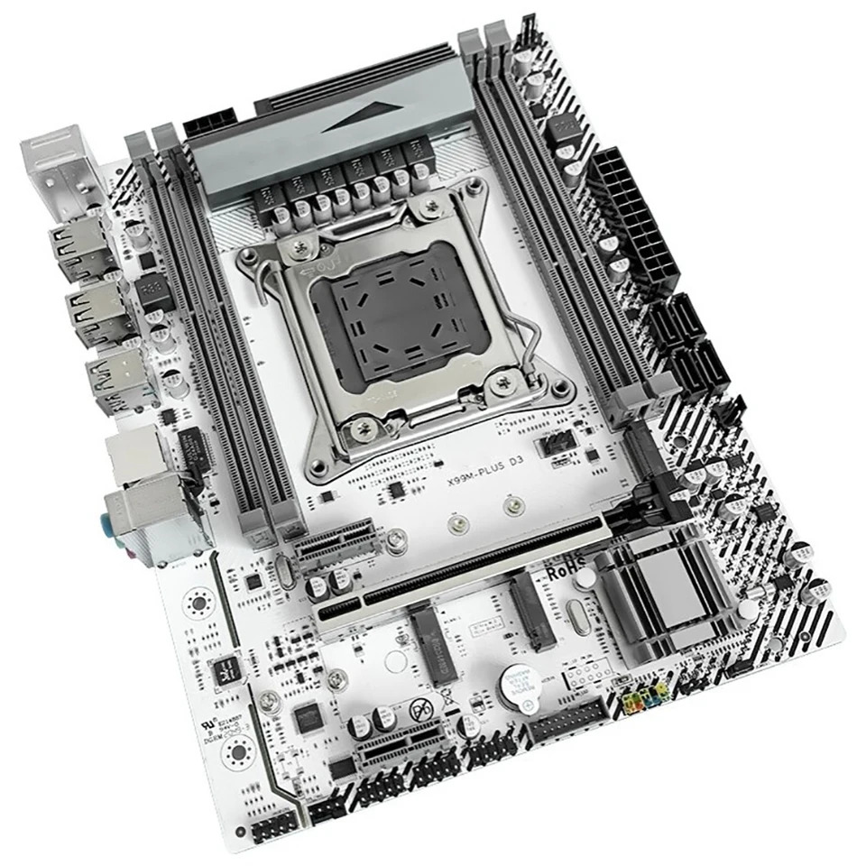 JGINYUE X99M-PLUS D3 LGA 2011-V3 X99 DDR3 128GB PCI-E 3.0 마이크로 데스크탑 마더보드