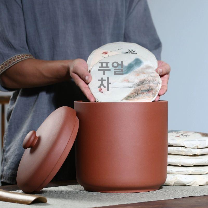 밀폐 보관함 용기 단지 저장병 가정용 다도 녹차 스타일 업소용 잎차 캔 - 상세 이미지 3