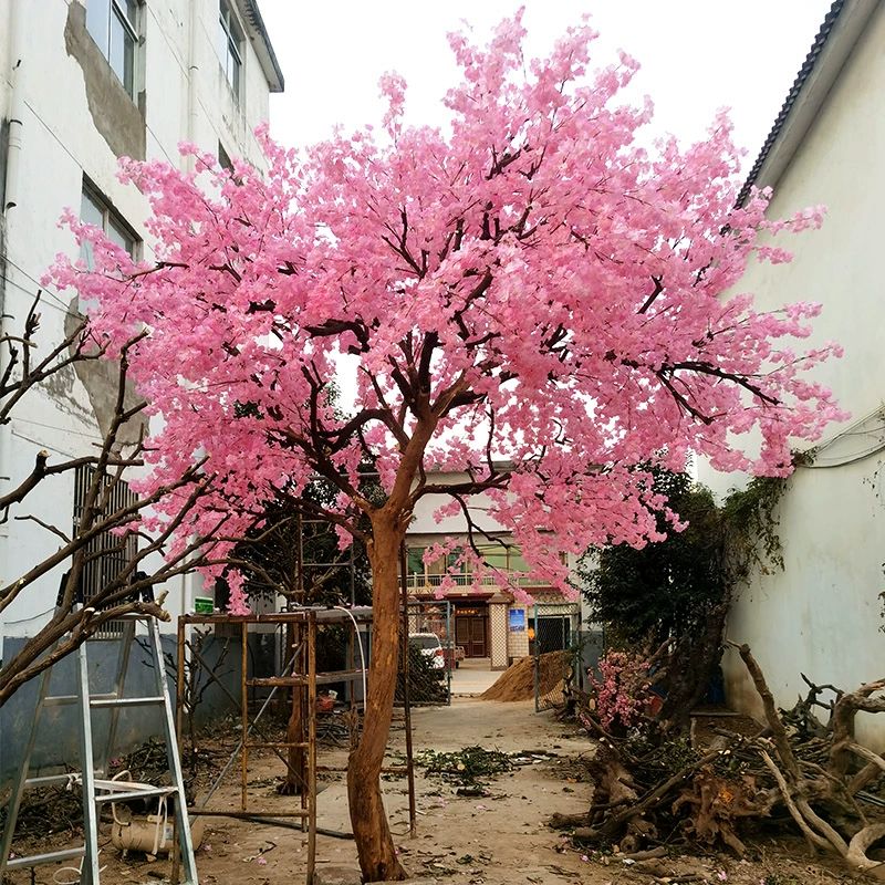 벛나무 모형 조화 장식 벚꽃나무 인조나무 벚나무 화분 실내 - 상세 이미지 4