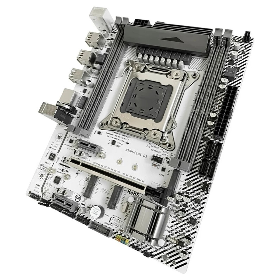 JGINYUE X99M-PLUS D3 LGA 2011-V3 X99 DDR3 128GB PCI-E 3.0 마이크로 데스크탑 마더보드