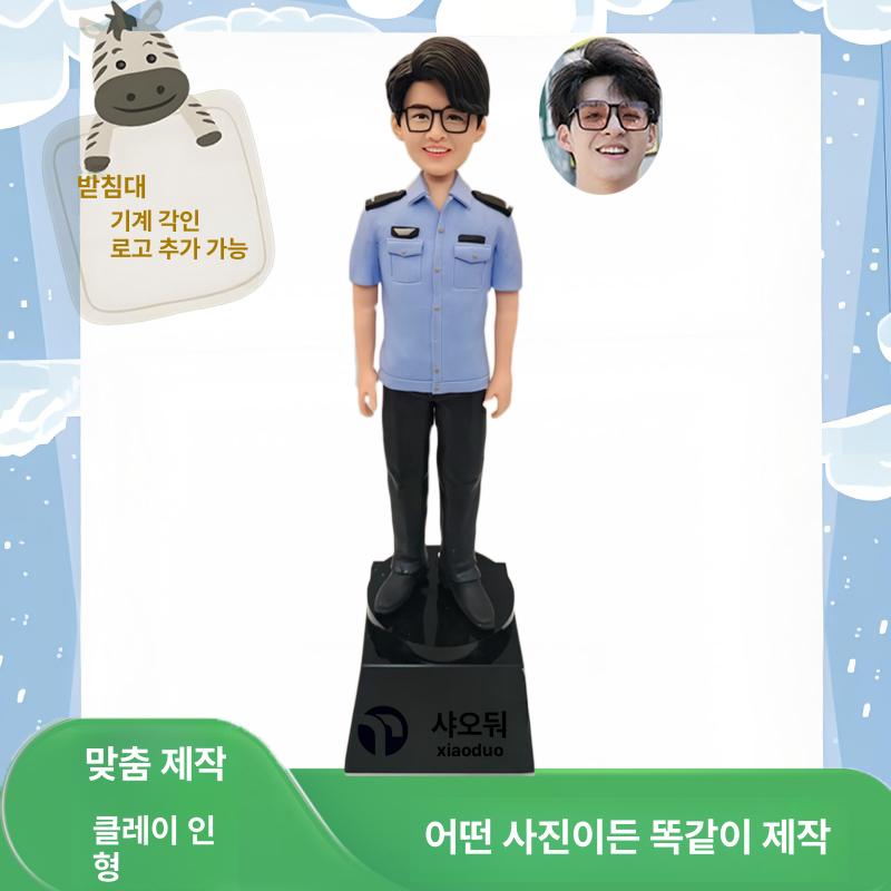 주문제작 피규어 인형 웨딩 맞춤 개인 굿즈 생일 커플 인물 스타일 아이돌 모형 얼굴 - 상세 이미지 5