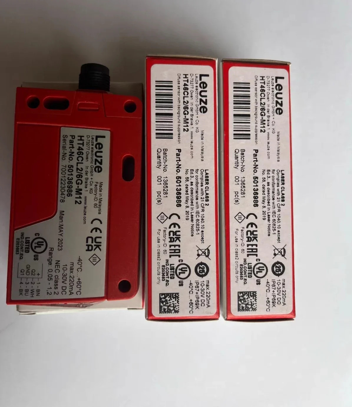 LEUZE 레이저 광전센서 납품 50136986 독일 HT46CL2 6G-M12