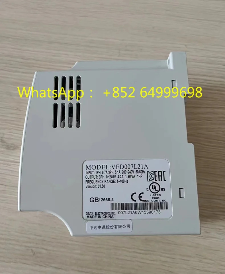리퍼 주파수 변환기 완료 0.75kw VFD007L21A
