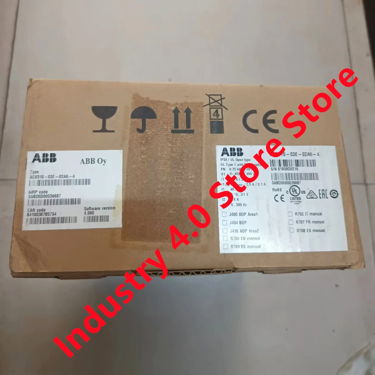 ACS310-03E-02A6-4 ACS310-03E-03A6-4 ACS310-03E-04A5-4 오리지널 신