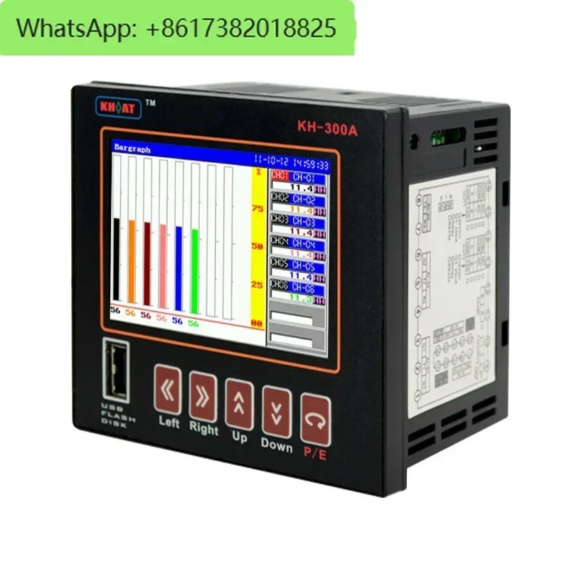 범디지털 6 채널 데이터 로거 기압 습도 온도 USB RS485 MODBUS 종이없는 레코더