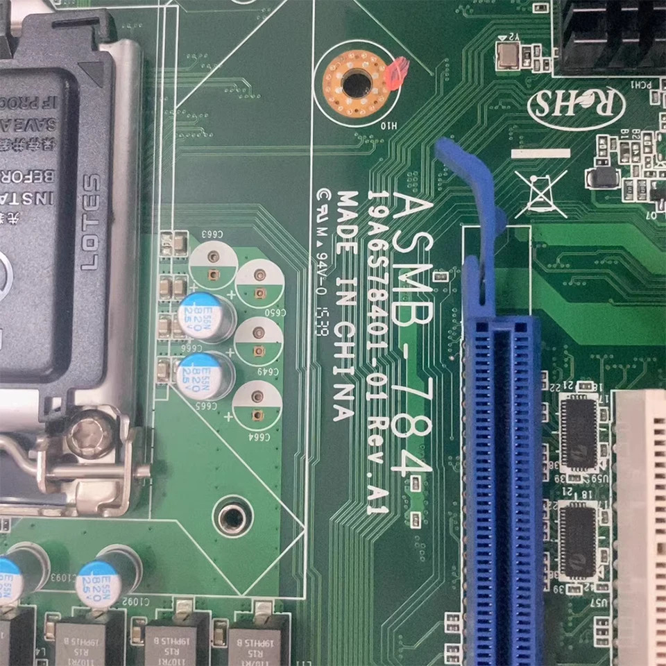 Advantech 듀얼 포트 산업컴퓨터 마더보드 ASMB-784G2 REV.A1