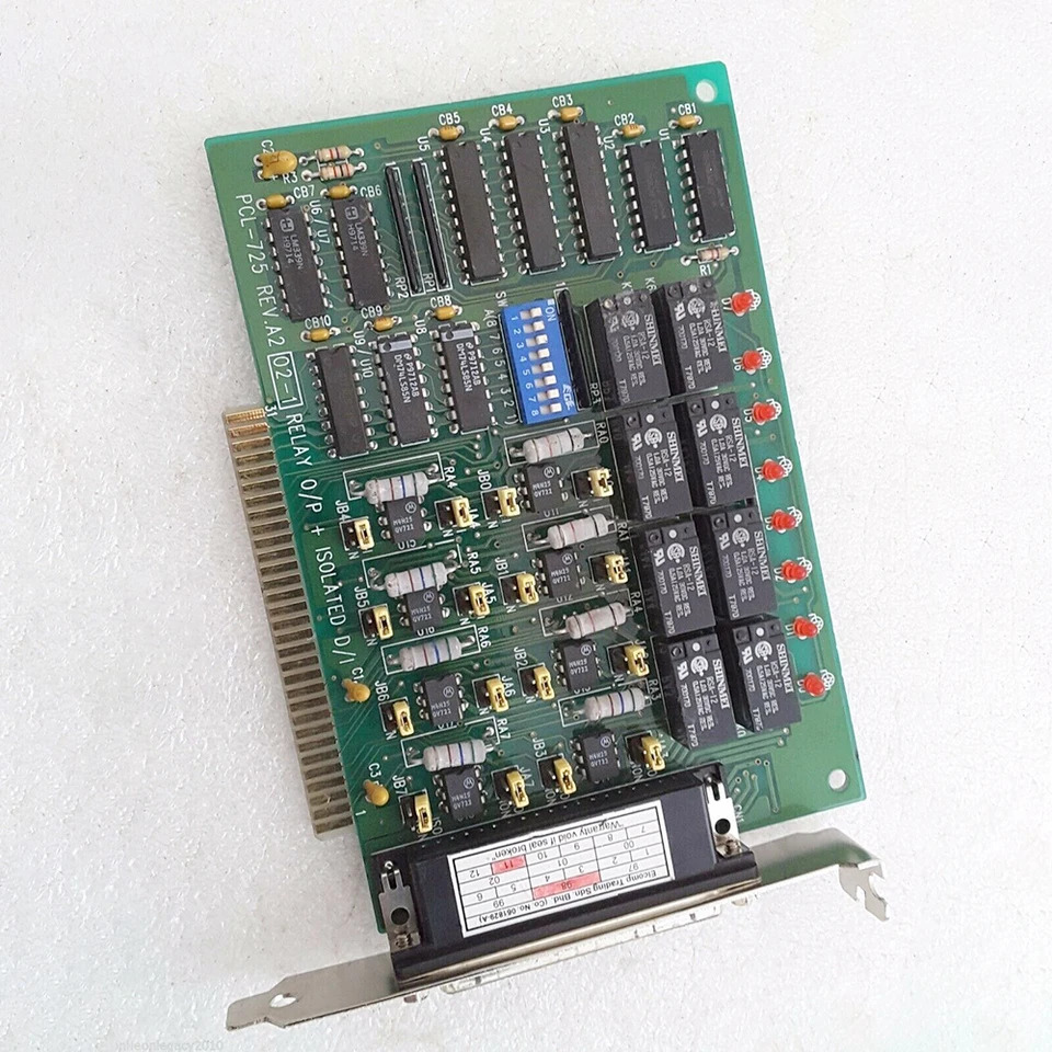 PCL-725 REV.A2 어드밴텍 데이터 캡처 카드 ISA 8 릴레이 출력 I/O