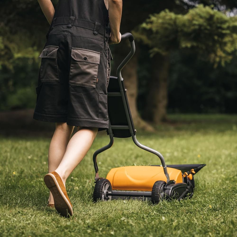Fiskars 스테이 샤프 맥스 릴 푸시 45.7cm 컷 (362050-1001) 너비 잔디깎이, 친환경, Mower 17 - 상세 이미지 2