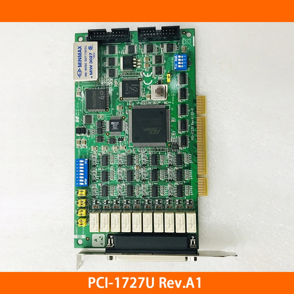 Advantech PCI-1727U Rev.A114 비트 직렬 포트 디지털 IO 카드 12 채널 아날로그 출력