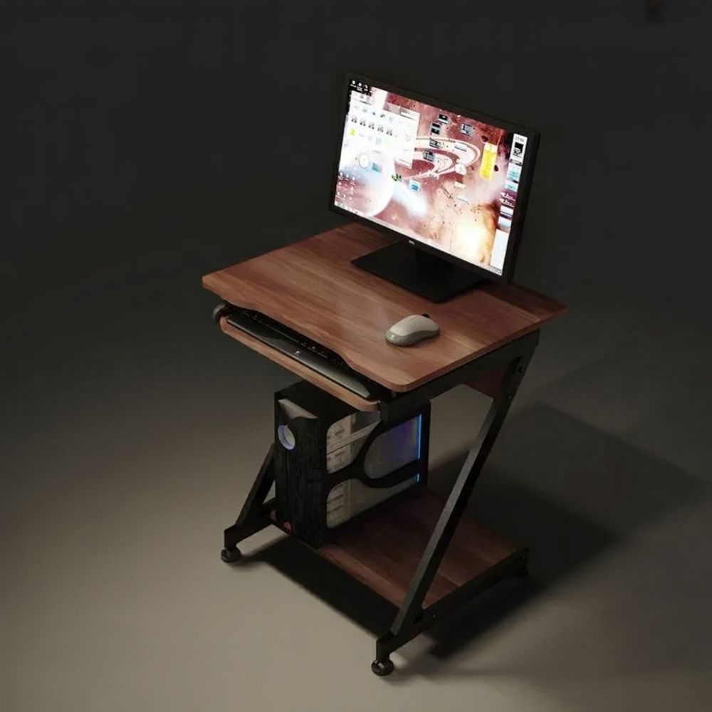 게이밍책상 도서검색대 pc 이동형 바퀴달린 스탠딩 - 상품 이미지