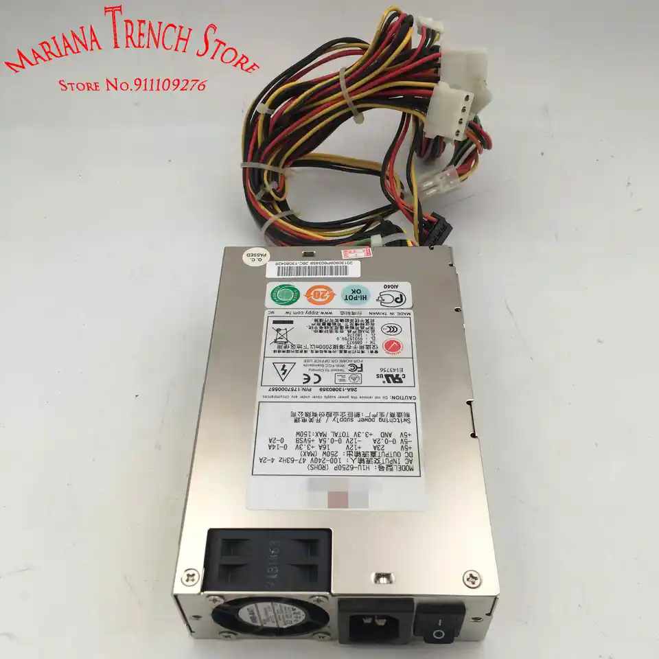 Zippy EMACS 서버H1U-6250P 전원공급장치 1U 싱글 250W