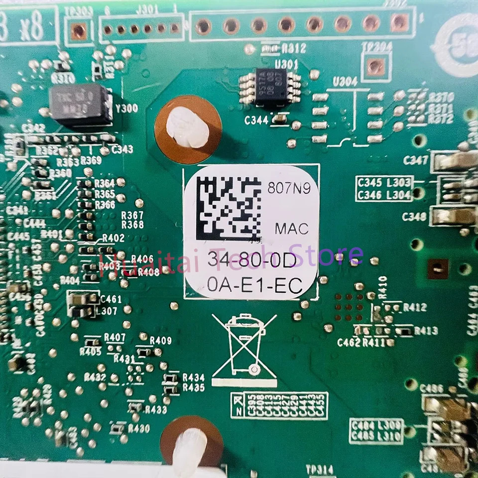 DELL기가비트 듀얼 포트 광섬유 네트워크 어댑터 QL41112HLCU-DE 807N9 C5RNH 5252W