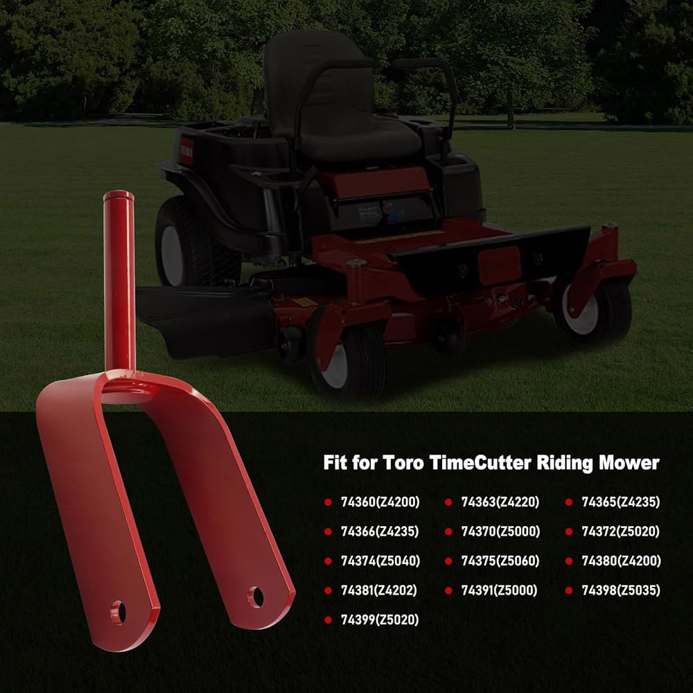 Queencar 캐스터 포크 어셈블리, Toro TimeCutter 108-7851-01 호환, 교체 턴 # 트랙터와 잔디 잔디깎이 제로 레드 - 상세 이미지 3