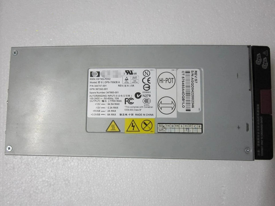 HSTNS-PD02 DPS-700CB A hp호환 ML370G4 서버 전원공급장치