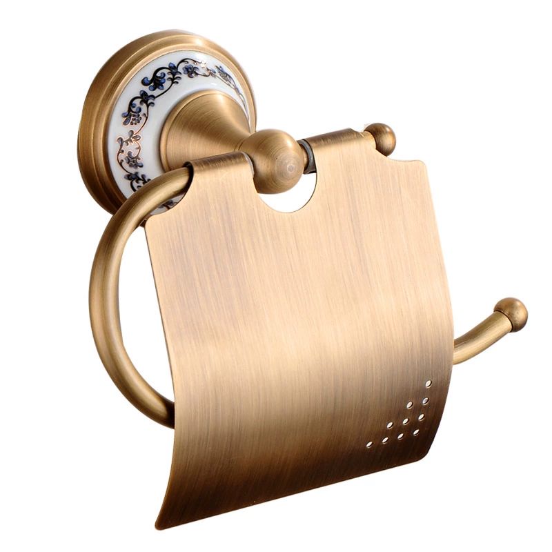 레트로 수건걸이 거치대 황동 타올 소재 링 단봉 인테리어 홀더 - 상세 이미지 5