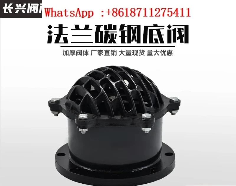 H42X-6-10-16 플랜지 바닥 밸브 체크밸브 탄소강 워터 펌프 흡입