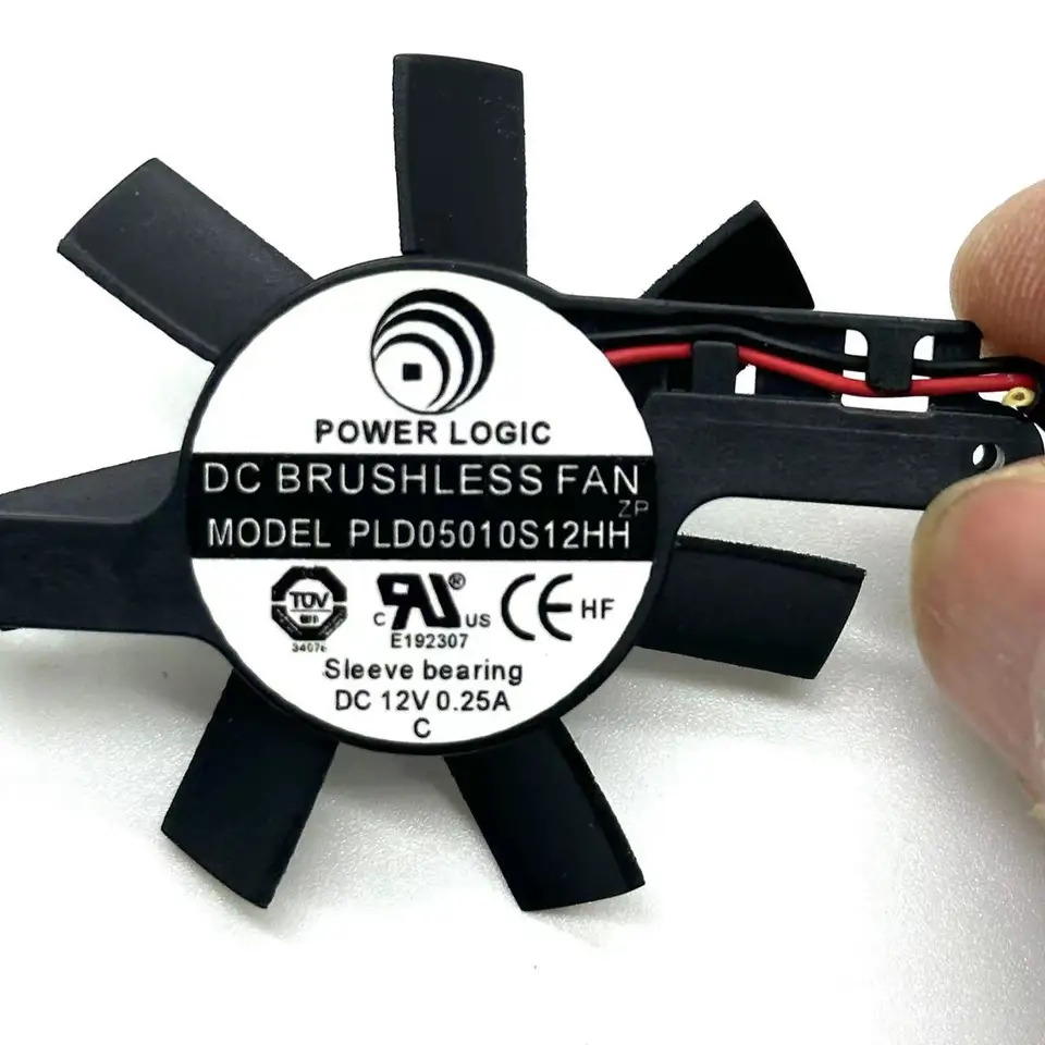 파워 로직 2 와이어 서버 냉각팬 PLD05010S12HH DC 12V 0.25A