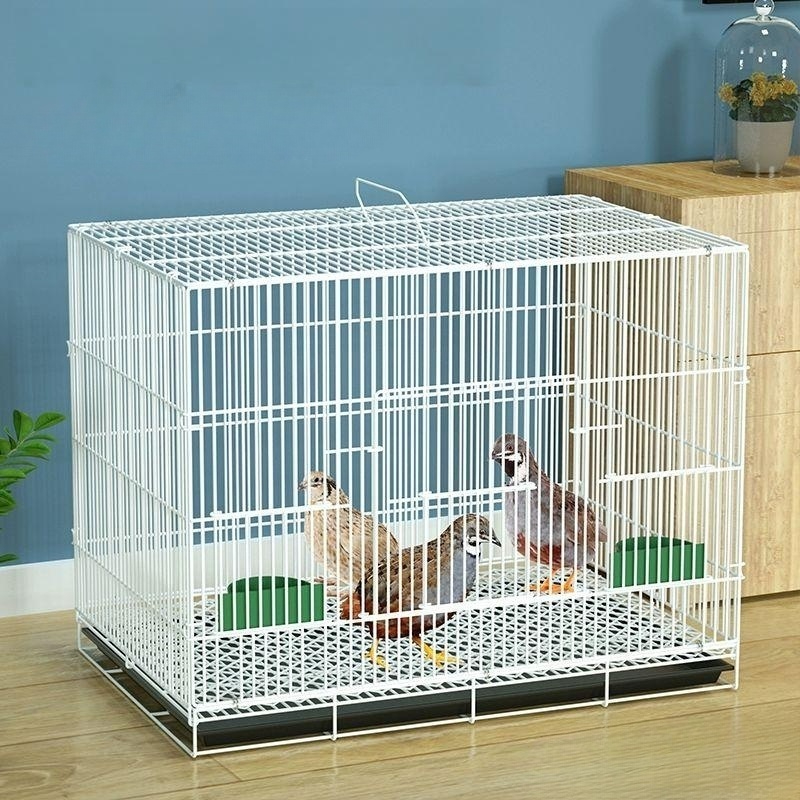 철제 앵무새장 닭장 화이트 야외 조류 사육 울타리 키우기 케이지 새집 투명 양계장 - 상품 이미지