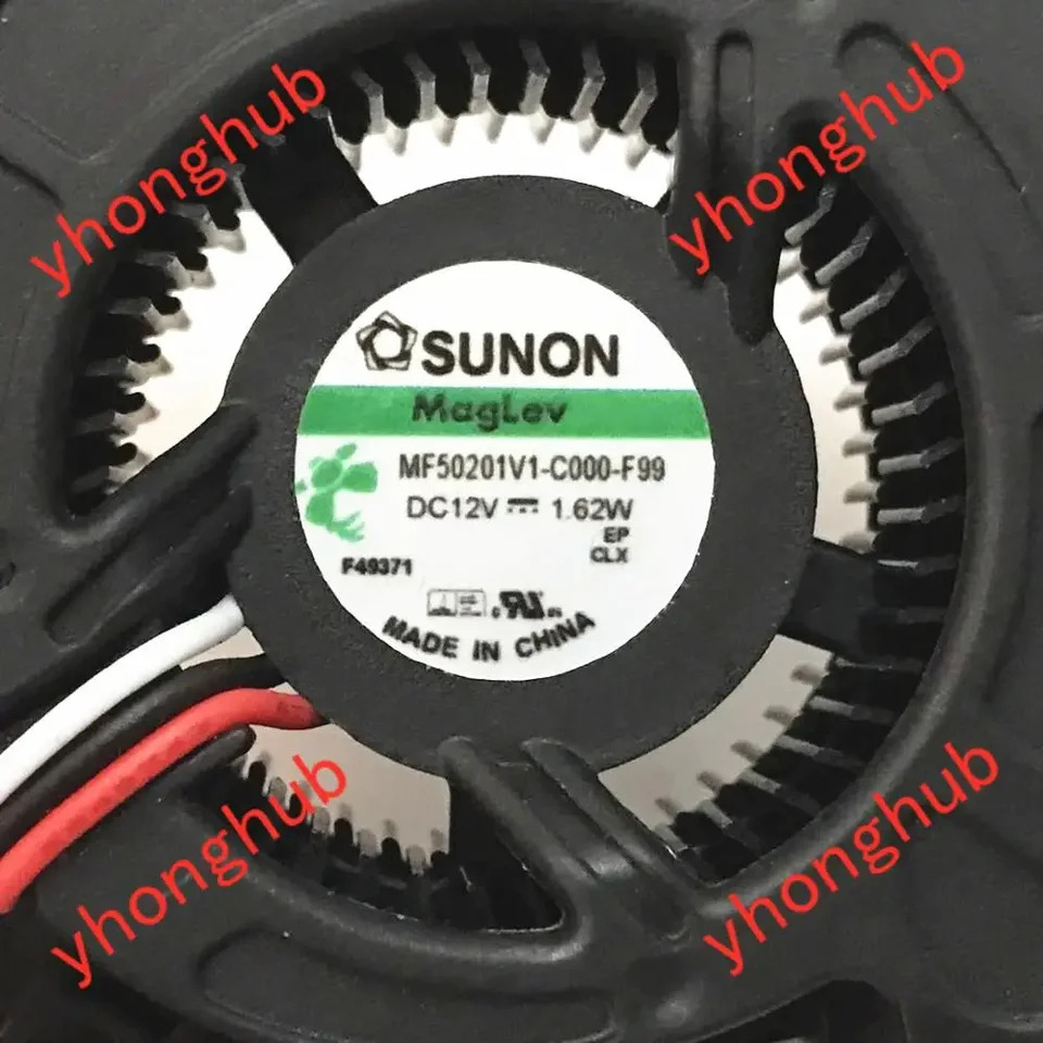 SUNON MF50201V1-C000-F99 서버 냉각팬 DC 12V 1.62W 50x50x20mm 3 선