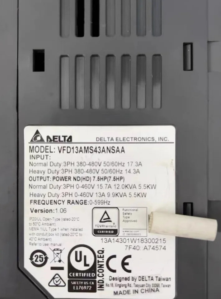 VFD13AMS호환43ANSAA 인버터상태 해체