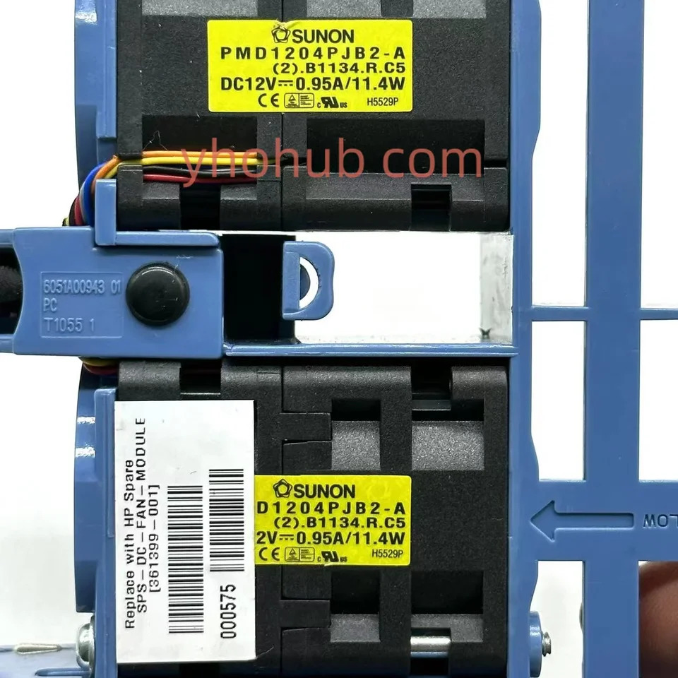 SUNON PMD1204PJB2-A DL360G4 DL360G4P 361399-001 DC 12V 11.4W 서버 냉각팬