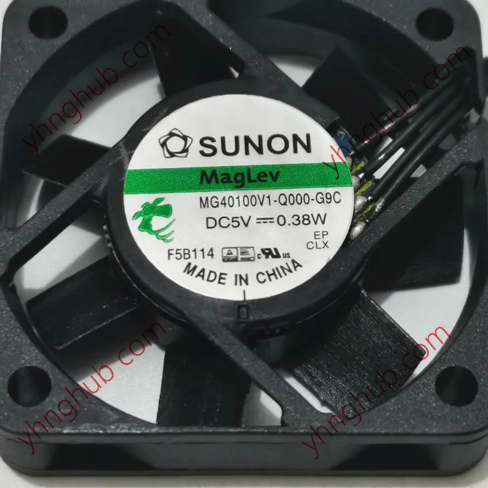 SUNON MG40100V1-Q000-G9C DC 5V 0.38W mm 4 선 서버 냉각팬