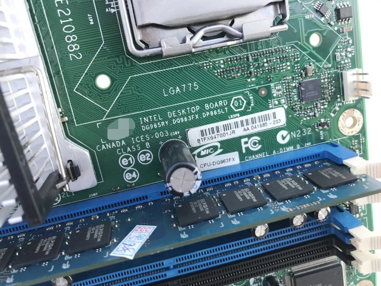 데스크탑 보드산업마더보드 DQ963FX LGA775