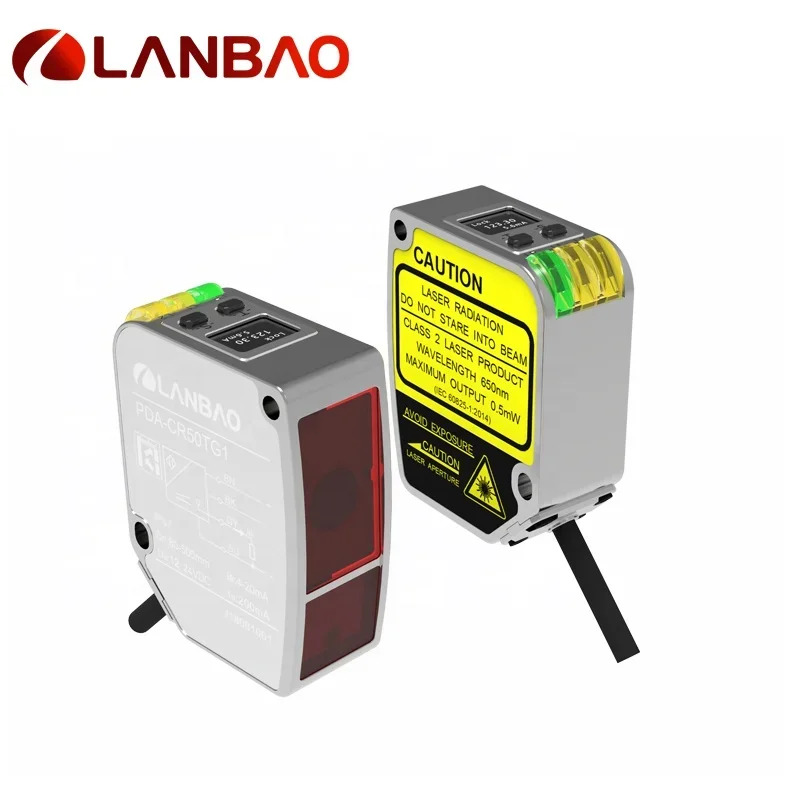 Lanbao 표준 레이저 변위센서 85mm 센서 30vdc