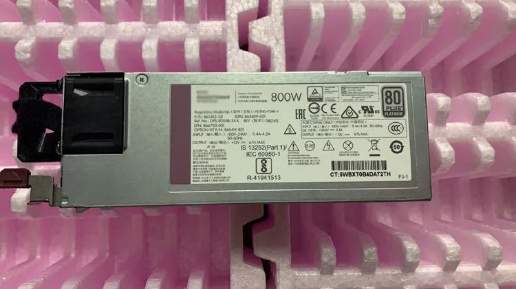 PSU ProLiant G10 Gen10 서버800W 플렉스 슬롯 플래티넘 전원공급장치 865414-B21 865412-101 866730-001 865409-001