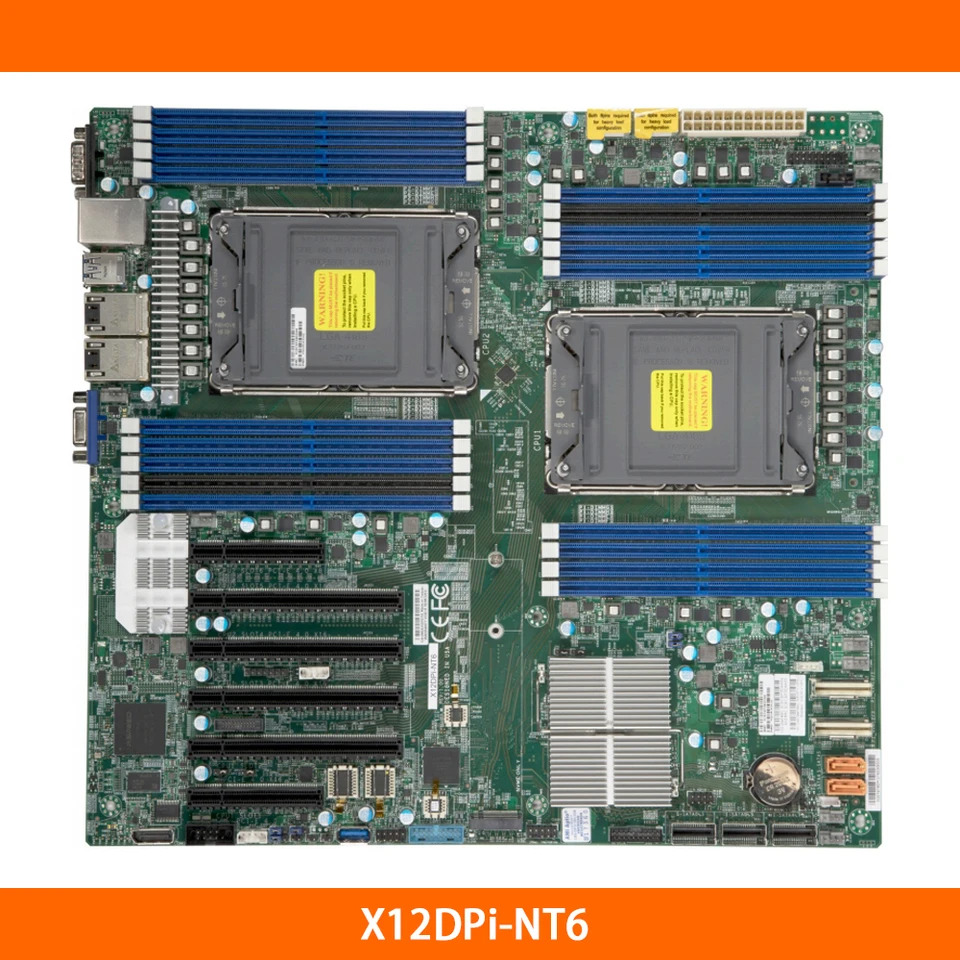Supermicro 듀얼 웨이 서버 마더보드E- LGA-4189 DDR4-3200MHz 256GB C621A 14XSATA 3 X12DPi-NT6