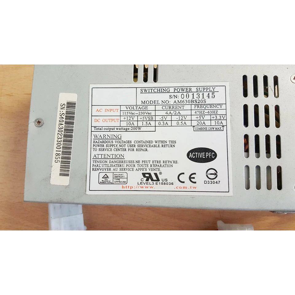 장비 전원공급장치 AM630BS20S 1U 200W