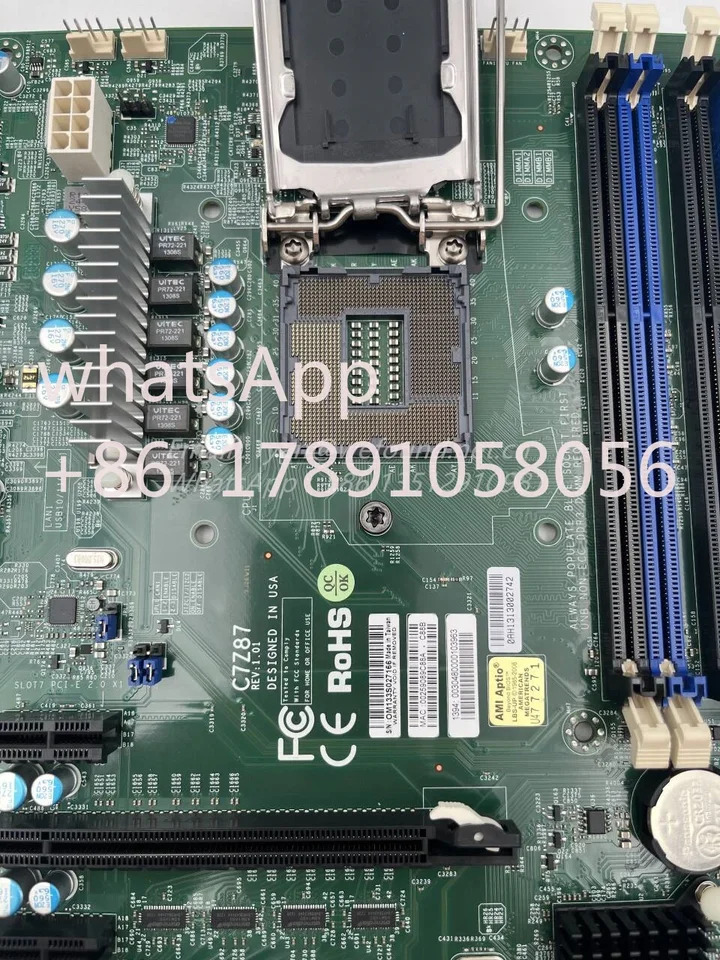 슈퍼마이크로 마더보드C7Z87 LGA1150 4 세대 i3 i5 i7 시리즈 DDR3 PCI-E 3.0 SATA3