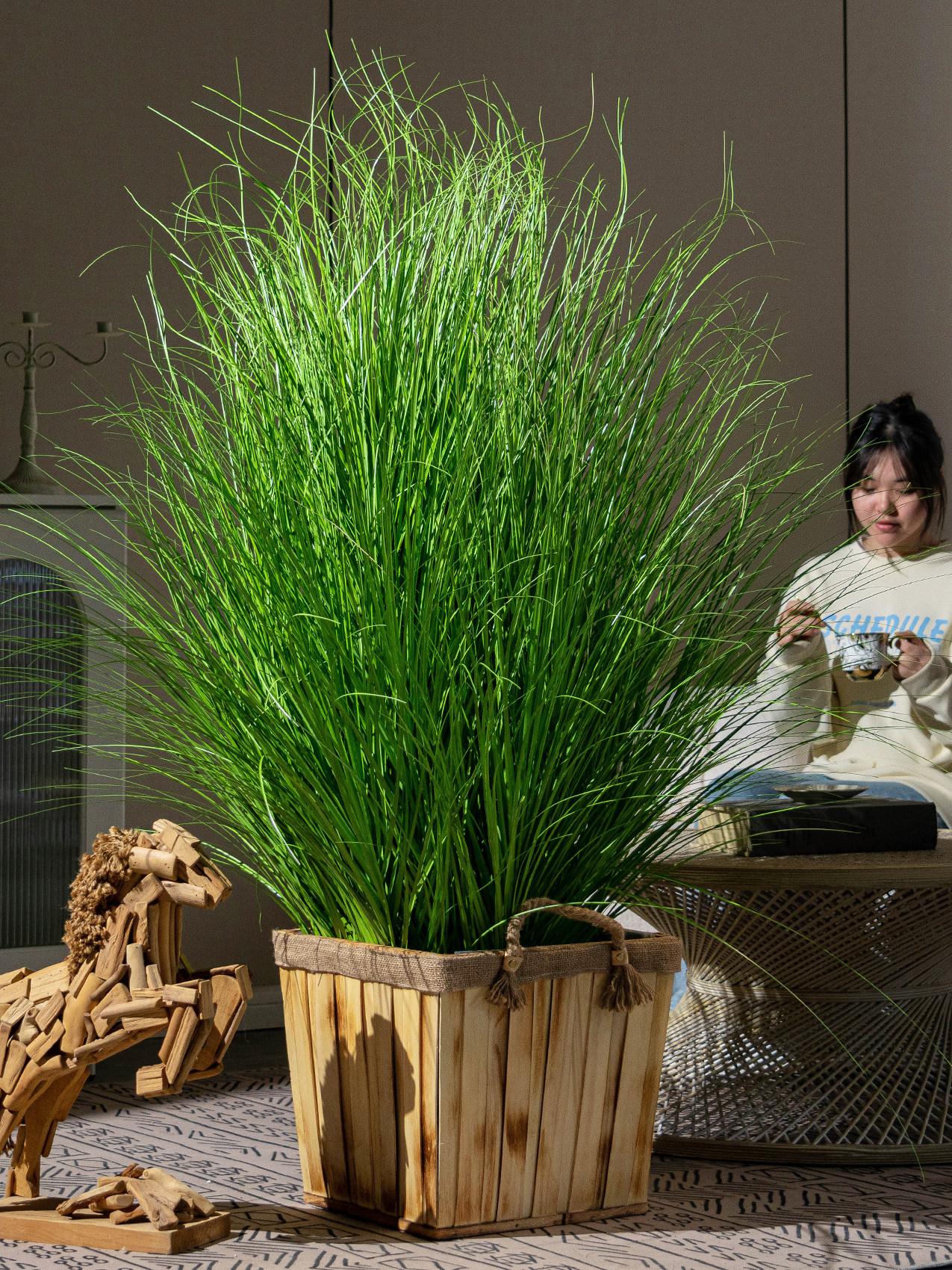 야외 조화 소품 조경 포토존 촬영 화분 야자수 플랜테리어 인공 무대 높이 인조이끼 - 상세 이미지 3