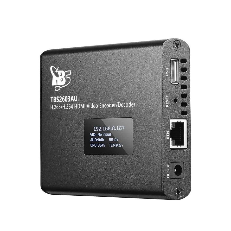 HDMI 비디오 인코더 프로 HD 인코더/디코더 MI/USB 녹음기 TBS2603au 지원 H.264/H.265
