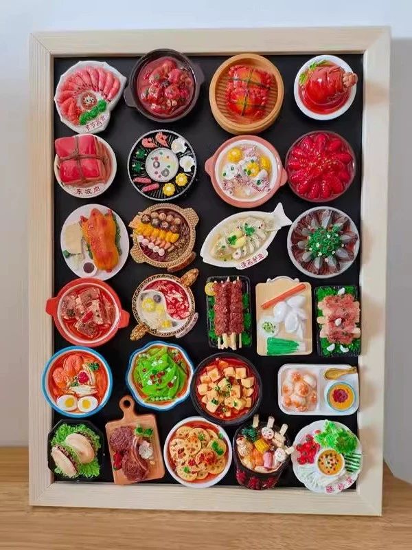 칠판 마그넷보드 장식 벽걸이 꾸미기 액자 메시지 여행마그넷 데코 자석보드 - 상세 이미지 4