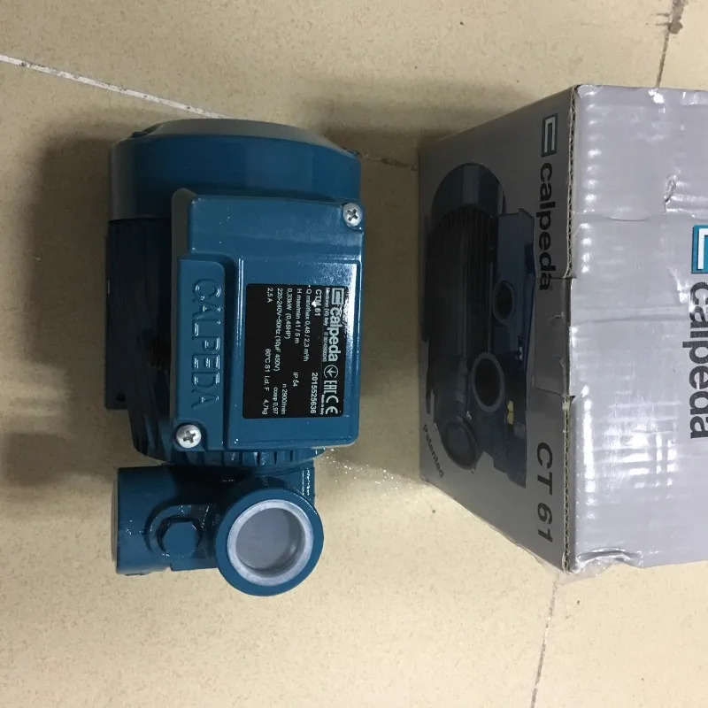 Calpeda 오리지널 워터 펌프 CTm61 단상 전기 220V 이탈리아산