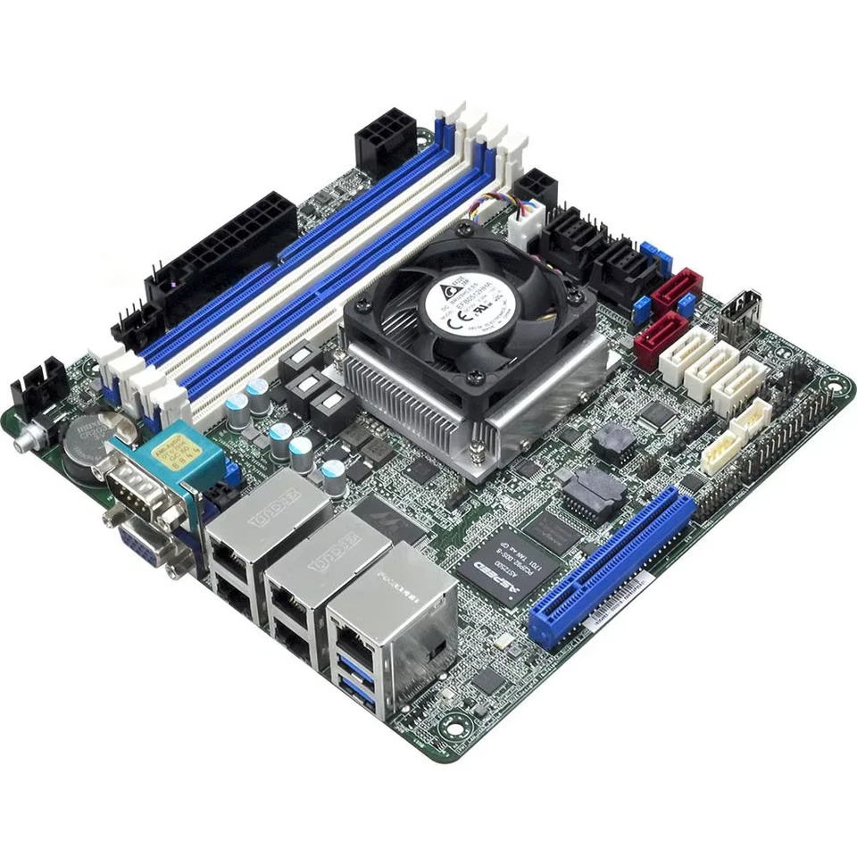 ASRock호환 랙 서버 마더보드C3758D4I-4L 8 코어 35W 지지대 C3758