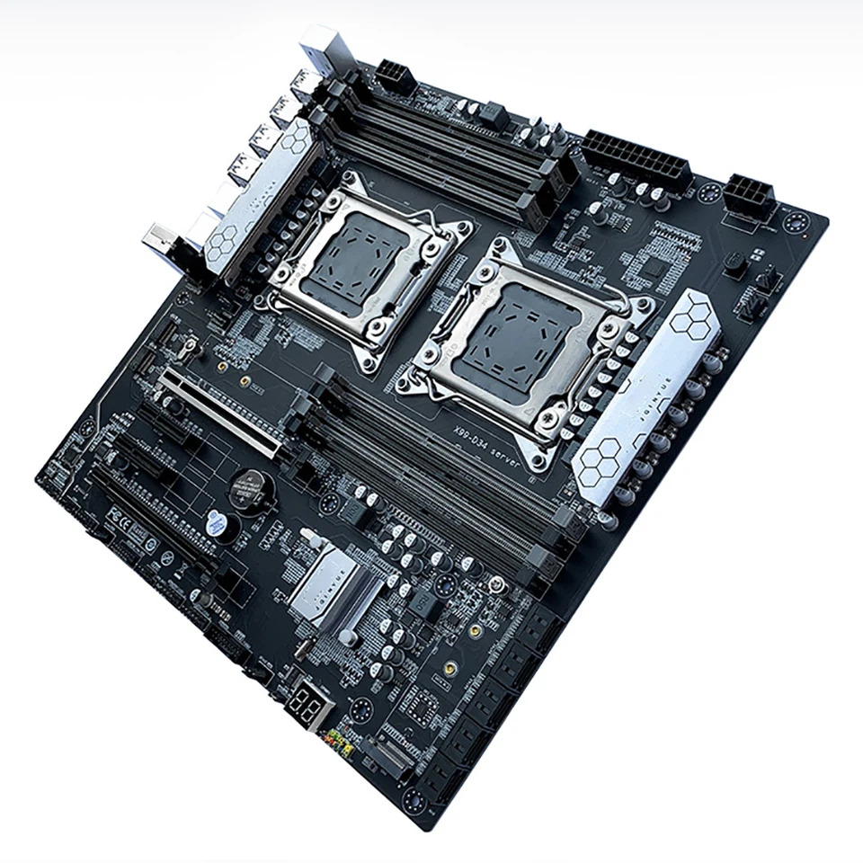 JGINYUE X99-D34 X99 양방향 E- LGA 2011-3 256G DDR3 x 3 DDR4 4 데스크탑 마더보드