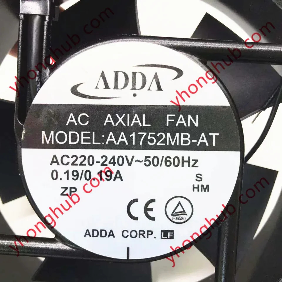 ADDA AA1752MB-AT 2 와이어 서버 냉각팬 AC 220V 0.19A 172x150x50mm