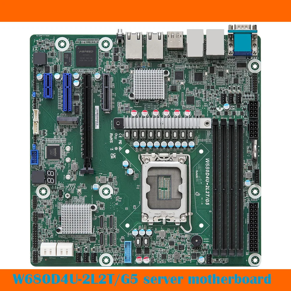 ASRock호환 기가비트 서버 마더보드 12 13 코어 지원 W680D4U-2L2T/G50